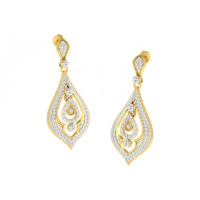 Nomi Diamond Earrings in Gold